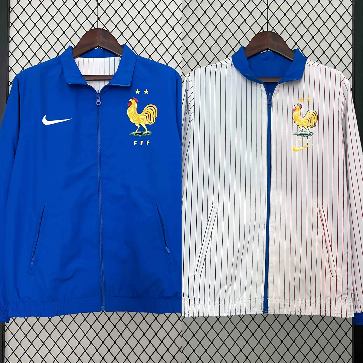 2024 France Trench Coat Reversible Blue&White Double-Sides Jacket AAAAJersey Wholesale Yupoo 12