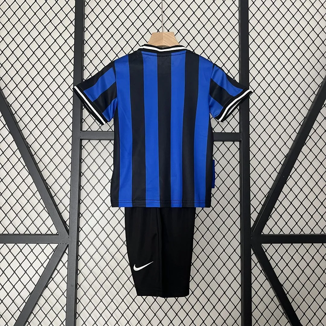 09-10 Inter Milan Home Retro Kids Kits Children Shirt Soccer Jersey Yupoo 1