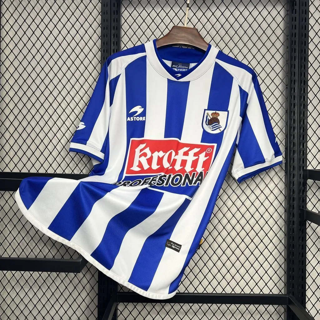 02-03 Real Sociedad Home Retro Kit Vintage Shirt AAAAJersey Supplier Yupoo 6