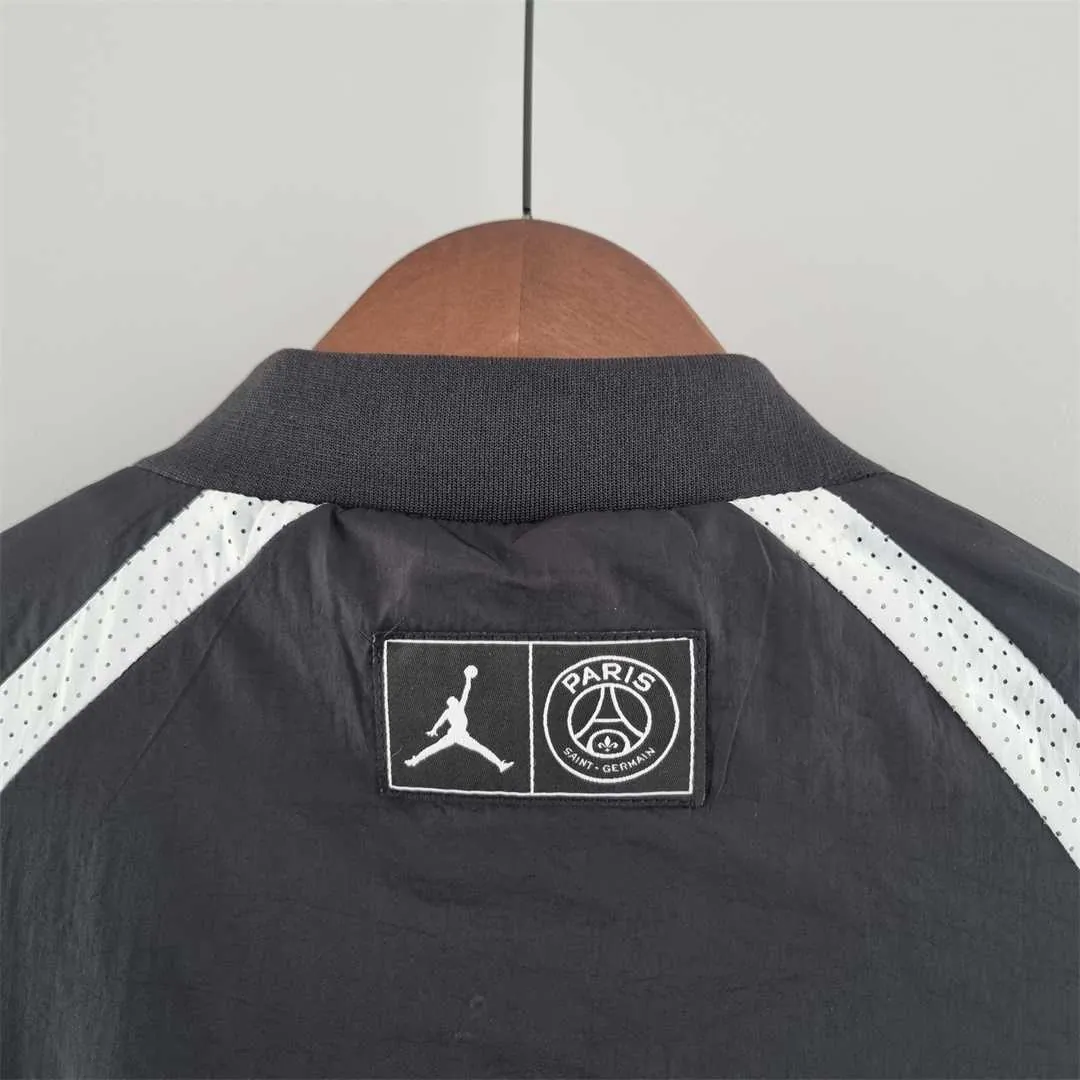 2022 PSG Jordan blackwhite windbreaker 1