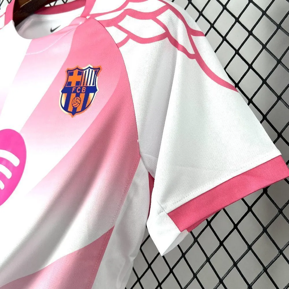 25-26 Barcelona Special Edition Pink Kit Football T-Shirt AAAAJersey Dropship Yupoo 2