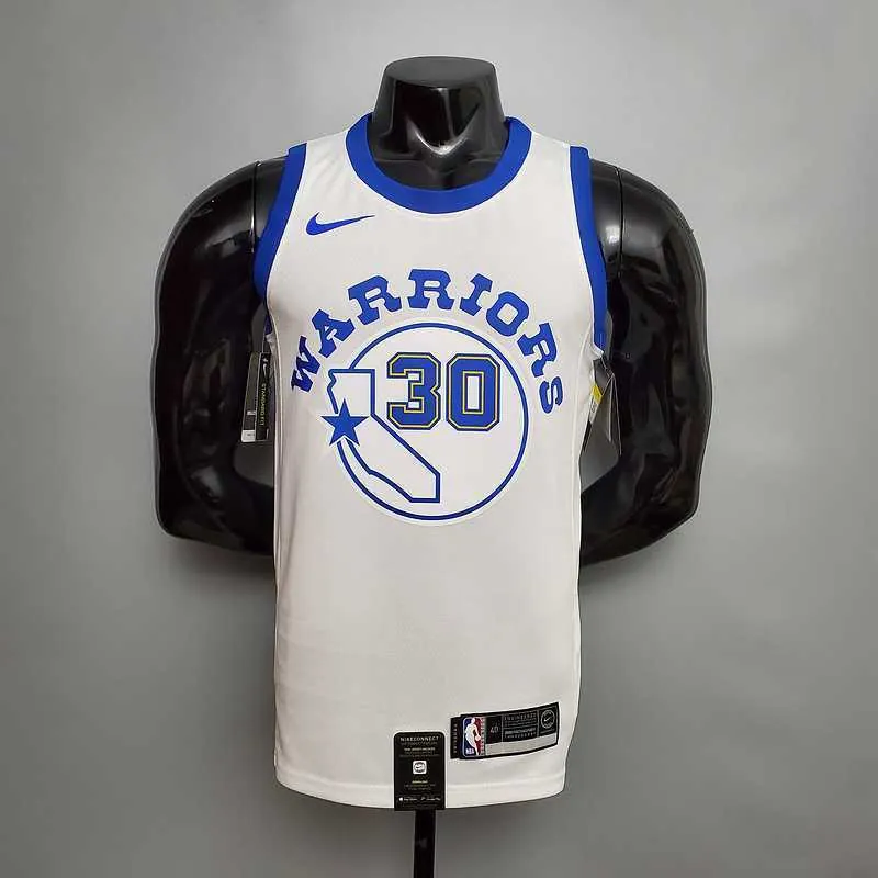 Retro version CURRY#30 Golden State Warriors white 8
