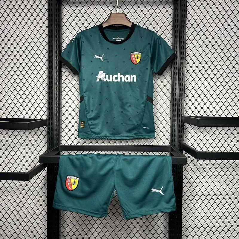 24-25 Lens Away Kid Kits Youth Apparels Football AAAAJersey Yupoo 6