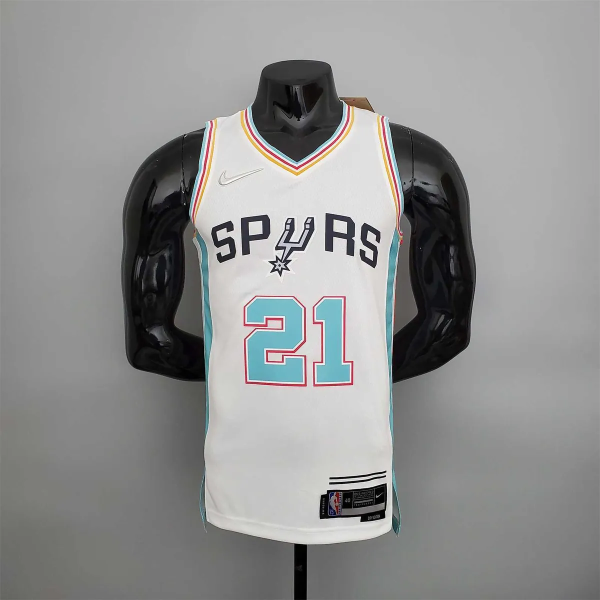 2022 Season Duncan #21 Spurs City Edition White 10
