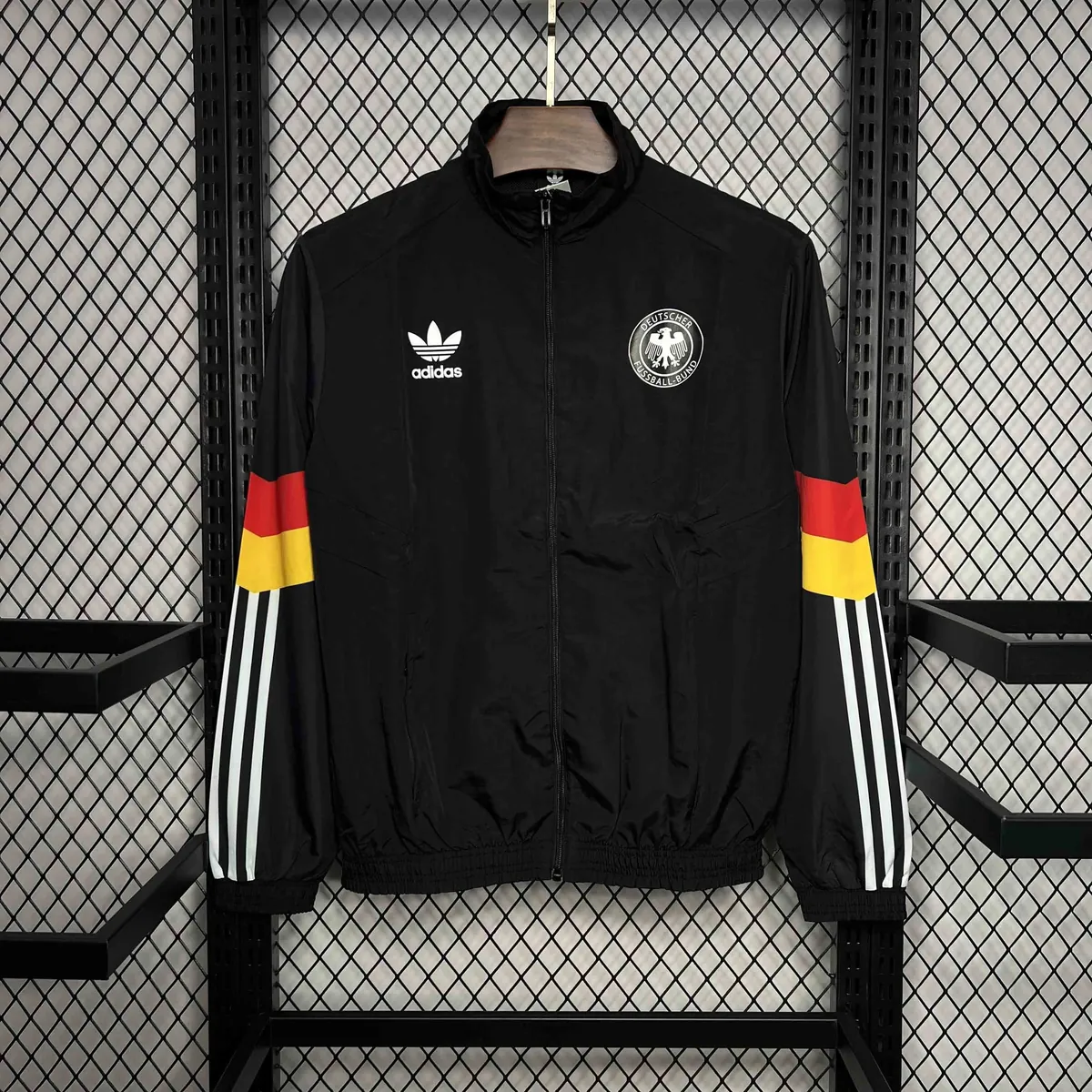 2024 Germany Originals Track Black Windbreaker Jacket AAAAJersey Supplier Yupoo 7