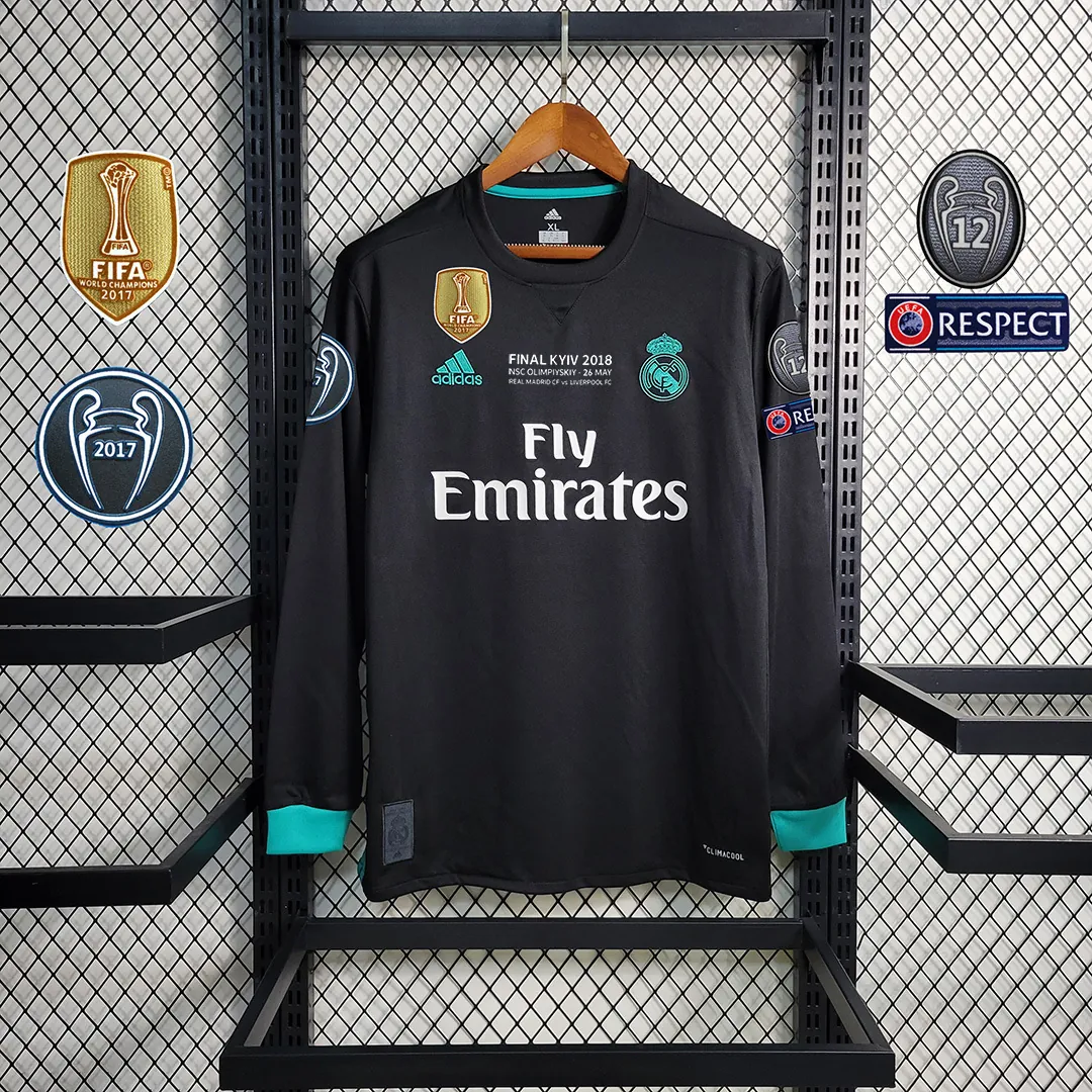 17-18 Real Madrid away long sleeve 13