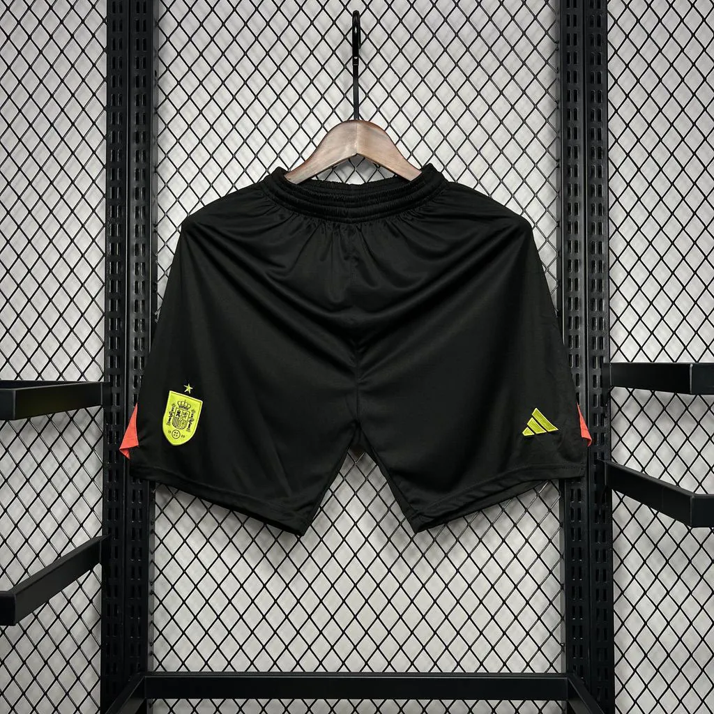 2024 Spain Black Goalkeeper Shorts Sport AAAAJersey Yupoo 4