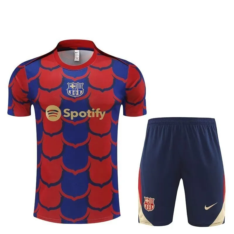 24-25 Barcelona Adults And Kids Training Soccer Jerseys Football Shirts 3