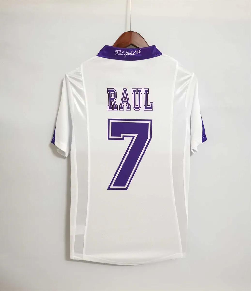 97-98 Real Madrid home champions league white champions 7