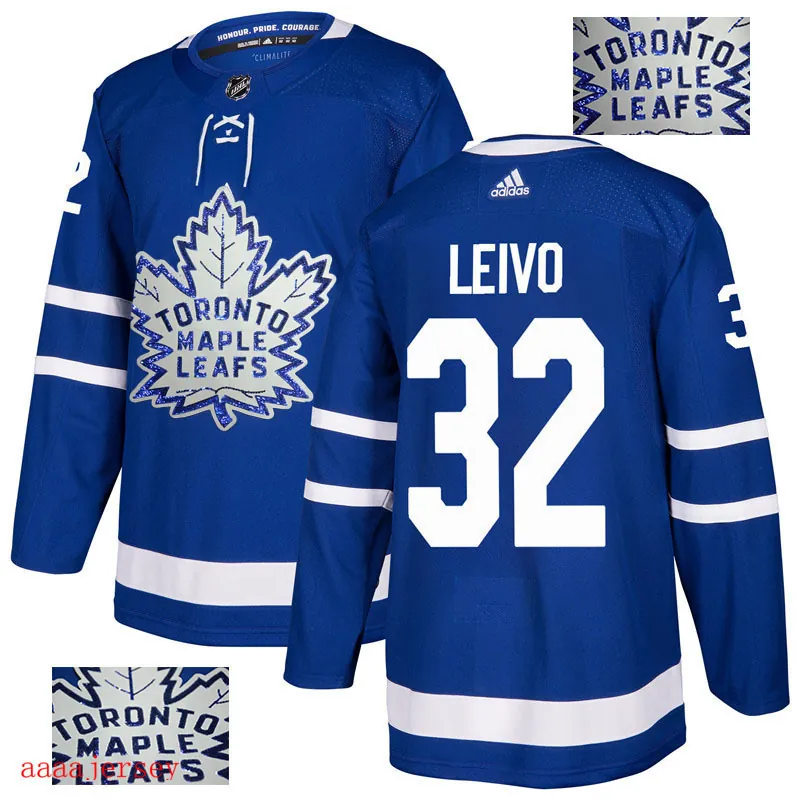 2018 Toronto Maple Leafs ice hockey jersey M-3XL 多伦多枫叶队时尚亮片款冰球服 32