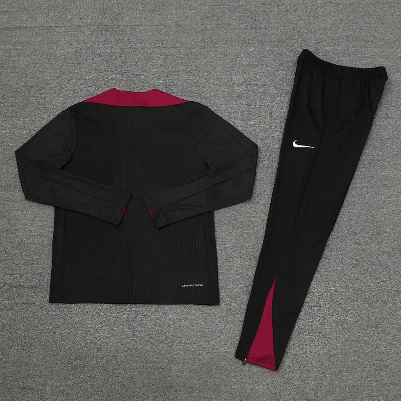 24-25 PSG Long Sleeve Tracksuit Black Training Suits Football AAAAJersey Yupoo 1
