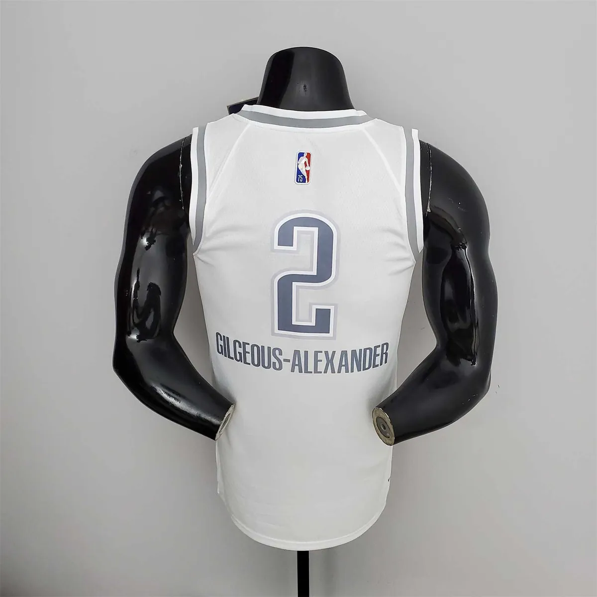 75th Anniversary Oklahoma City Thunder City GILGEOUS-ALEXANDER#2 Edition White NBA Jersey 2