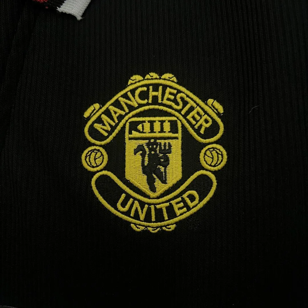 98-99 Manchester United Black Retro Kit Vintage Shirt AAAAJersey Dropship Yupoo 2