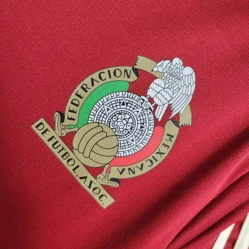 85-86 Retro Mexico Red S-XXL Cheap Soccer Jerseys 3