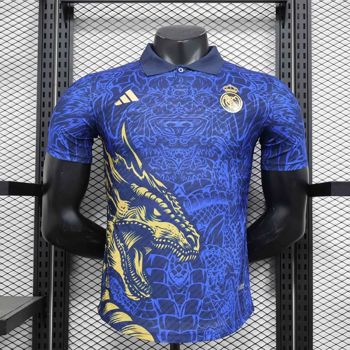 24-25 Real Madrid Dragon Special Edition Kit Blue Player Version Shirt Football AAAAJersey Supp 6
