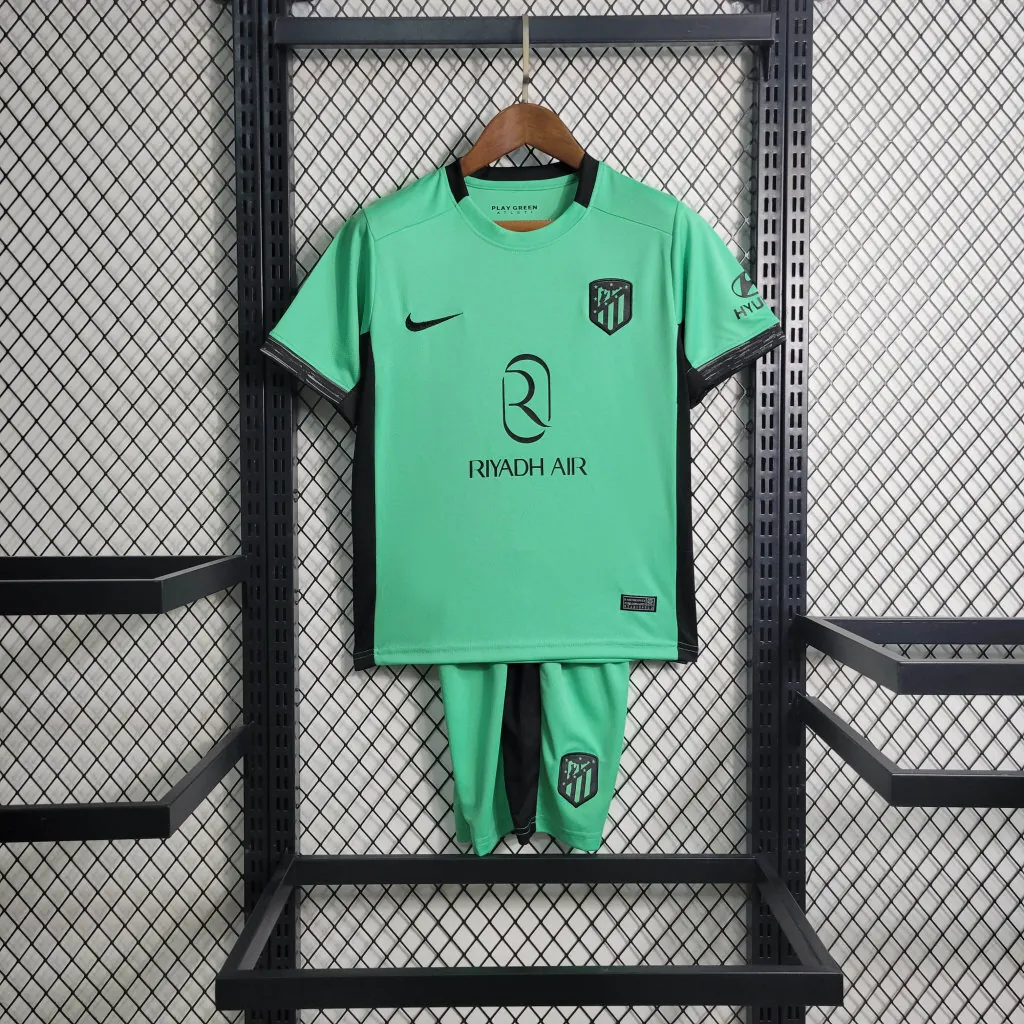 23-24 Kids Atletico Madrid Third Kits Size 16-28 6
