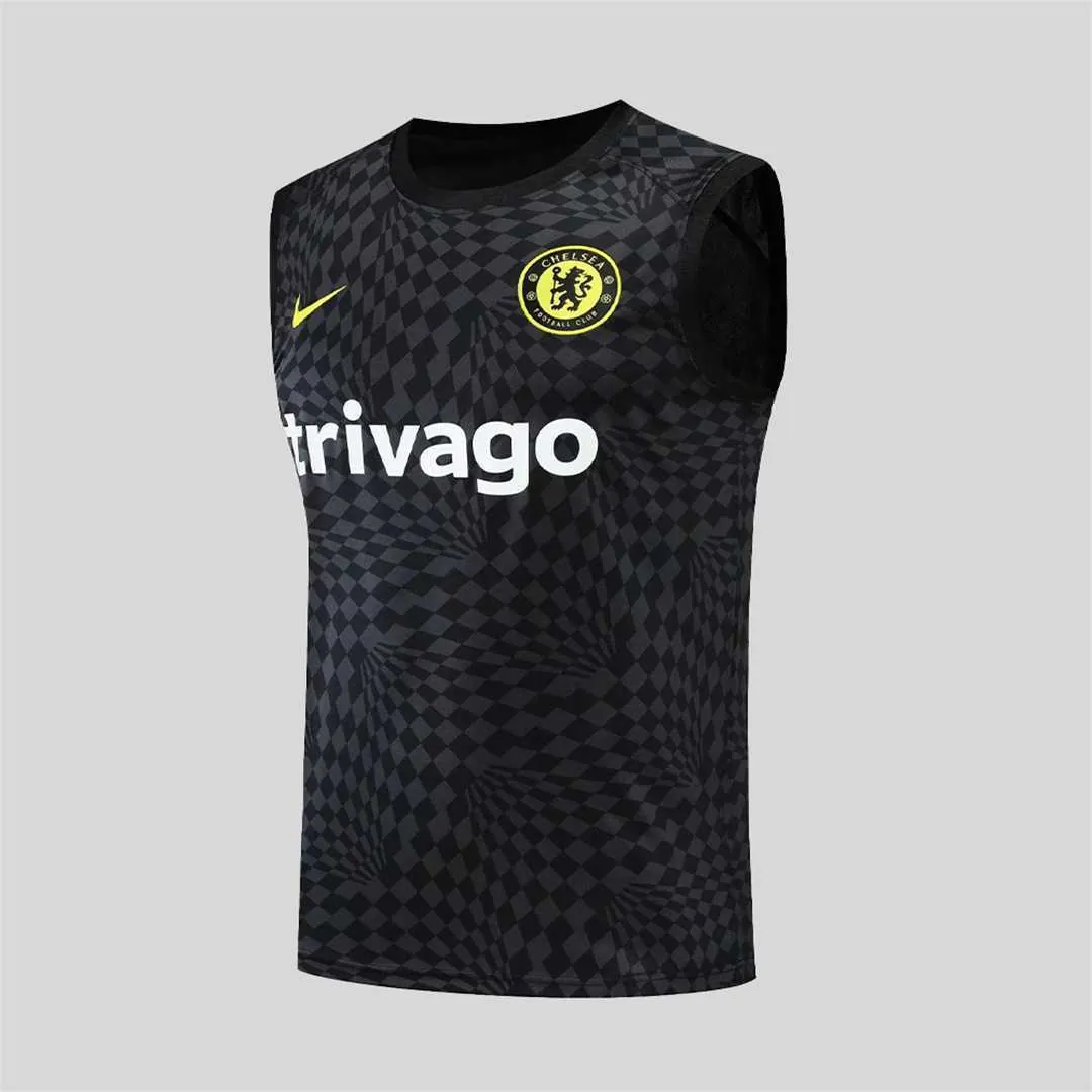 22-23 Chelsea vest training kit kit black stripe 13