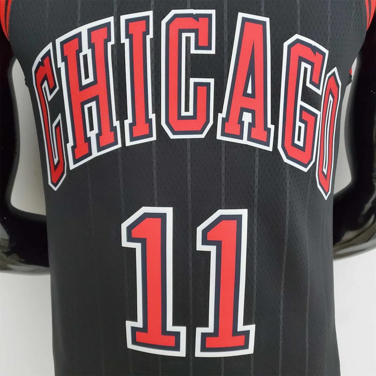 75th Anniversary DeRozan#11 Bulls Flyers Black NBA Jersey 3