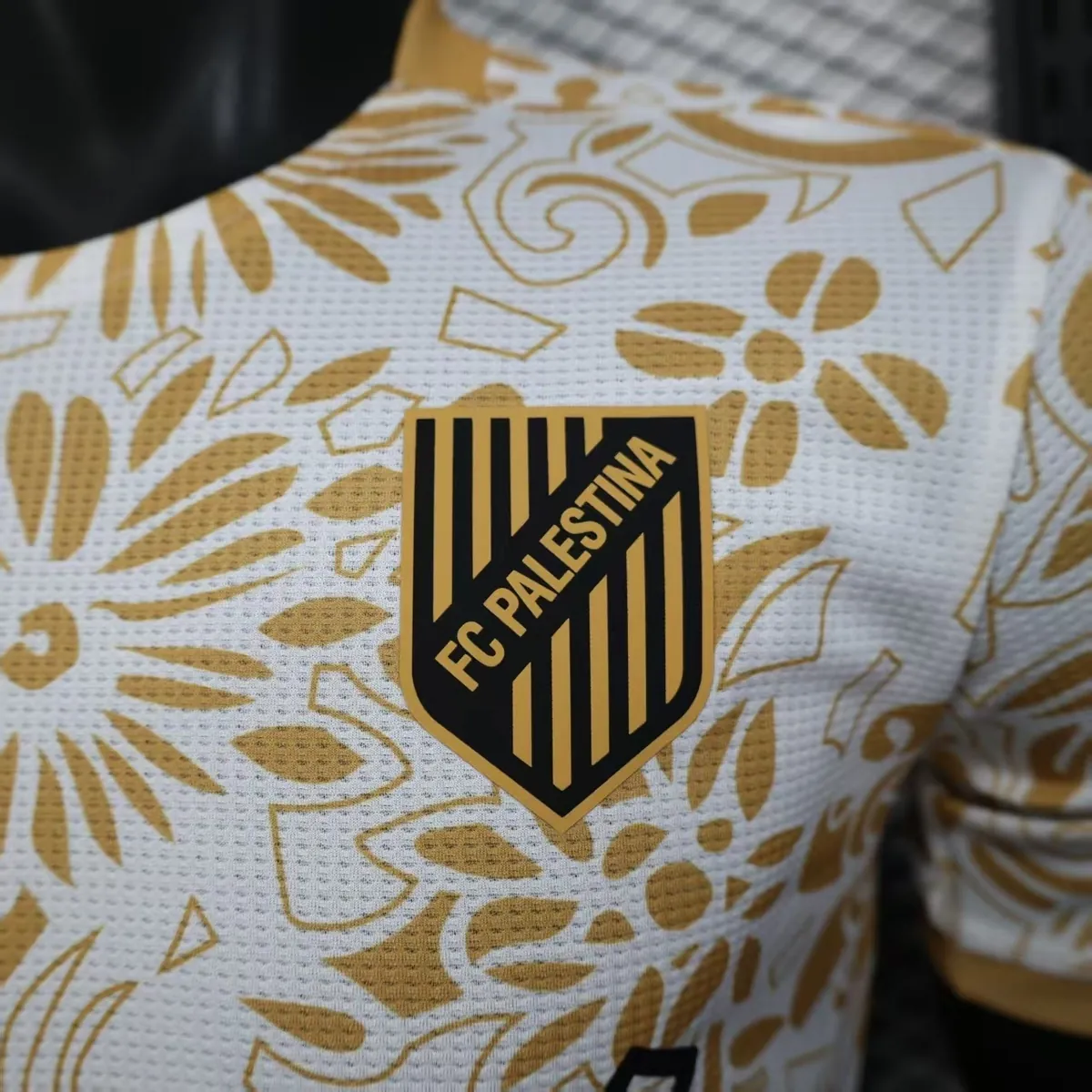 2025 Palestine White Gold Special Edition Kit Player Version Shirt AAAAJersey Dropship Yupoo 2
