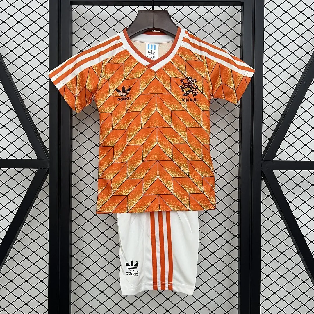 1998 Netherlands Home Kid Kits Youth Apparels Soccer AAAAJersey Yupoo 8