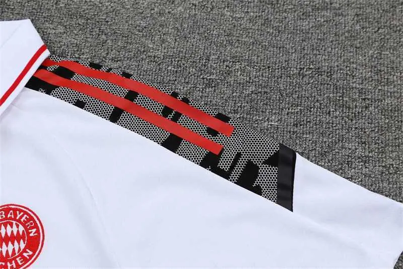 Polo Bayern white with red logo 16
