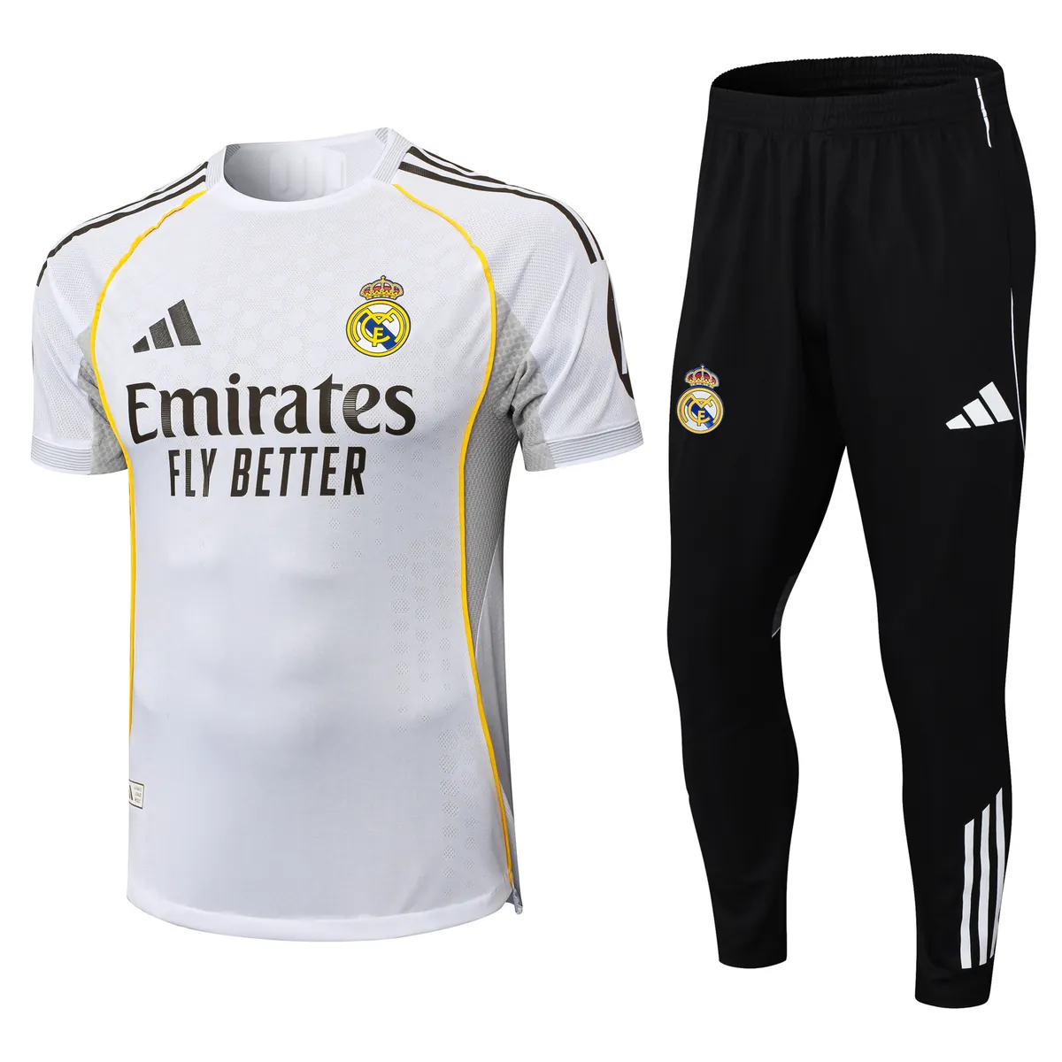 25-26 Real Madrid Home Player Version Training Kits Football Tracksuits 3