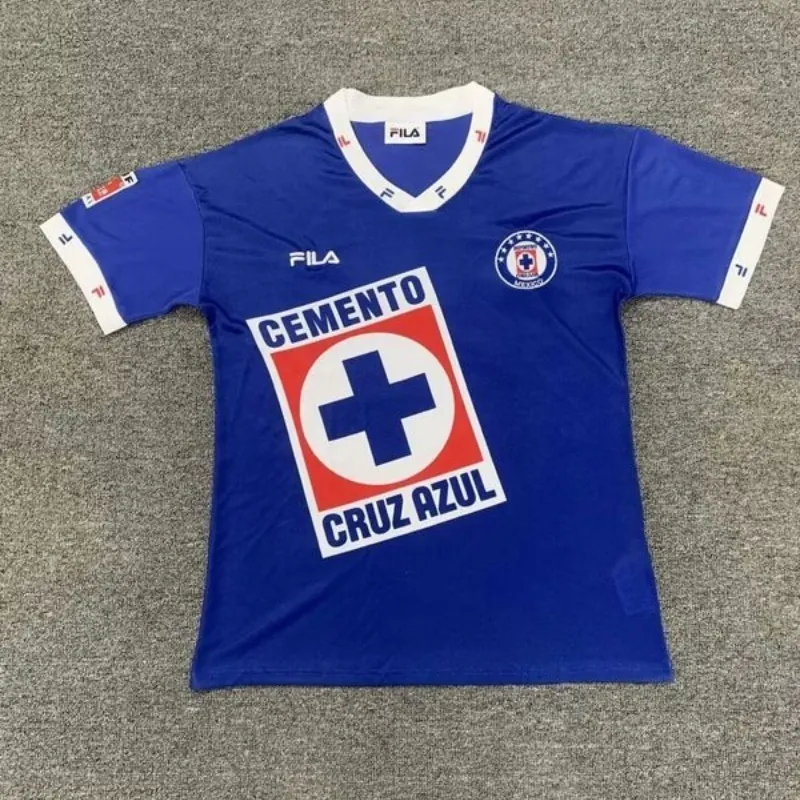 1996 Cruz Azul Home Blue Retro Kit Vintage Shirt Soccer Jerseys Yupoo 2