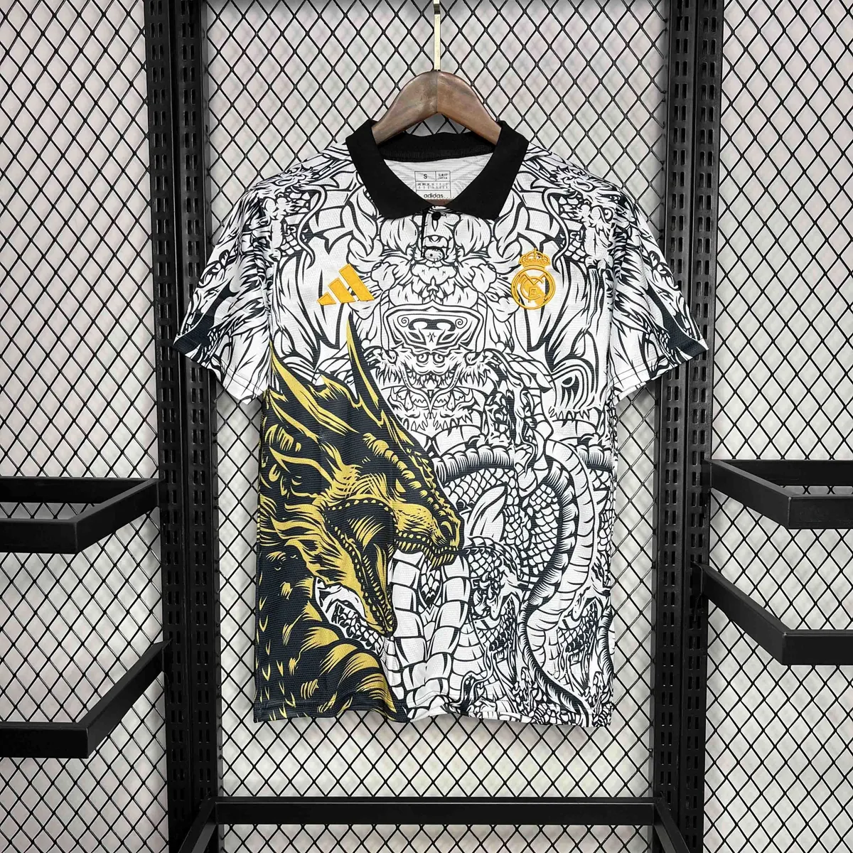 2024 Real Madrid Golden Dragon Special Edition Kit Soccer Uniform AAAAJersey Dropshiping Yupoo 6