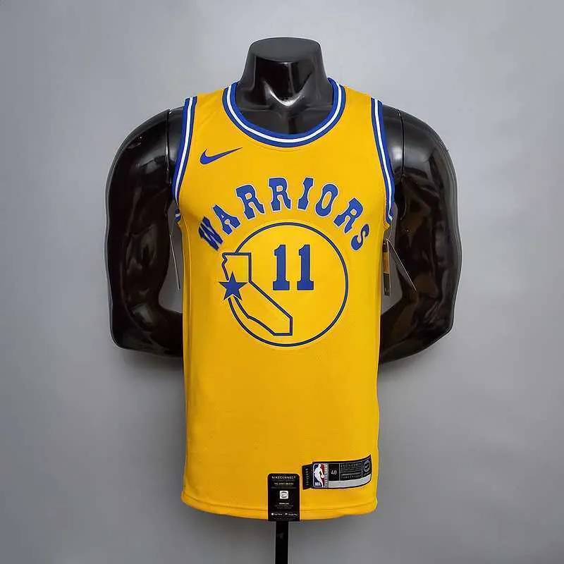 Retro version THOMPSON#11 Golden State Warriors yellow 8
