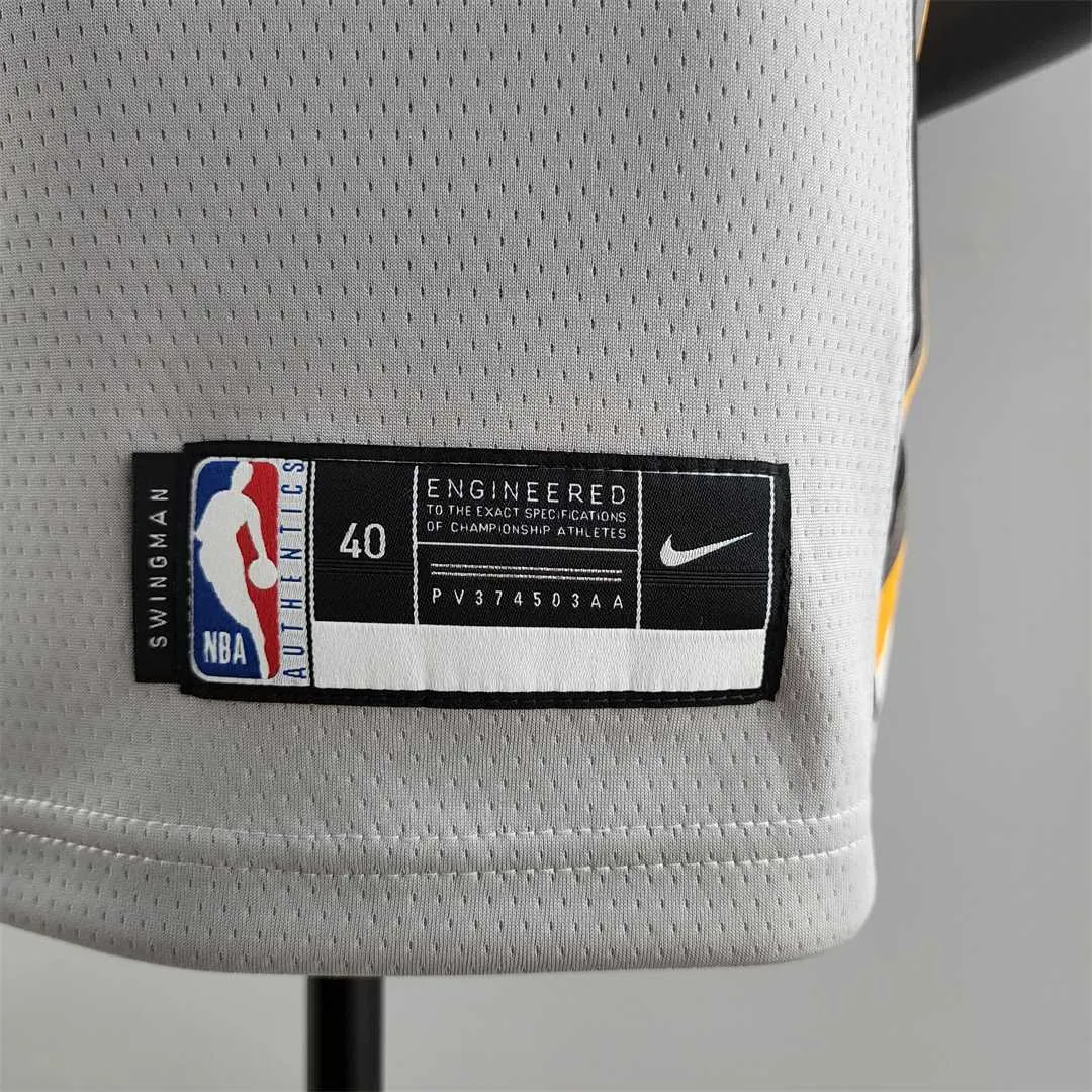 2018 JAMES #23 Cleveland Cavaliers Grey NBA Jersey 5