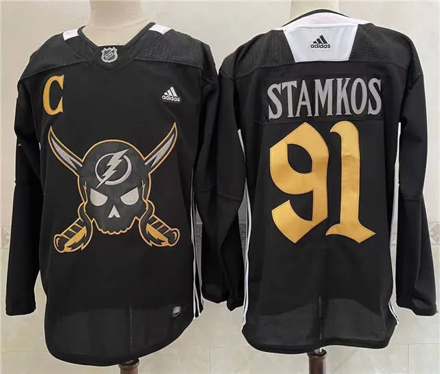 Bay Lightning ice hockey jersey【ID9301701】M-3XL 坦帕湾闪电队冰球服 2