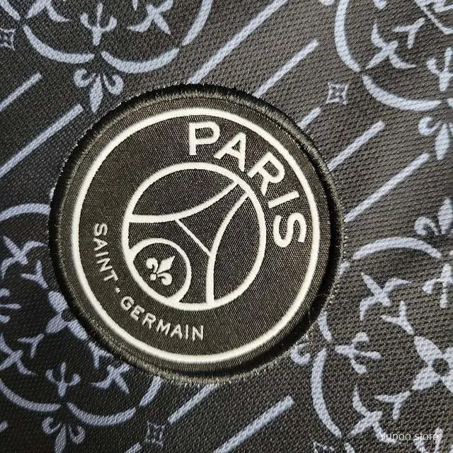 24-25 PSG Paris LV Joint Edition Kit Black POLO été Sports Shirt AAAAJersey Supplier Yupoo 6