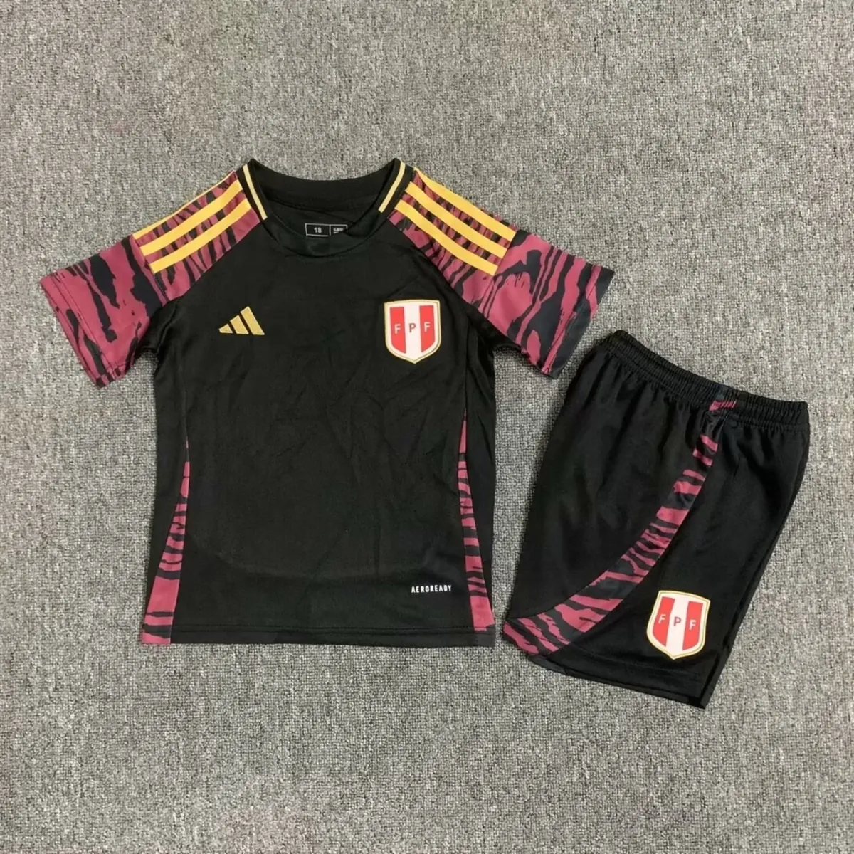 2024 Peru Away Kid Kits Children Sets Football AAAAJersey Yupoo 2