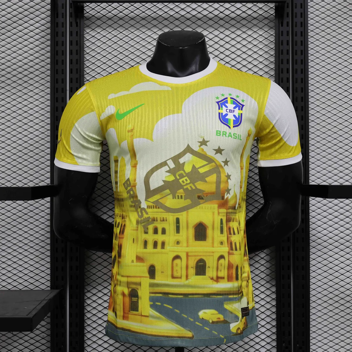 24-25 Brazil Yellow Church Special Edition Player Version Shirt Soccer AAAAJersey Yupoo 3