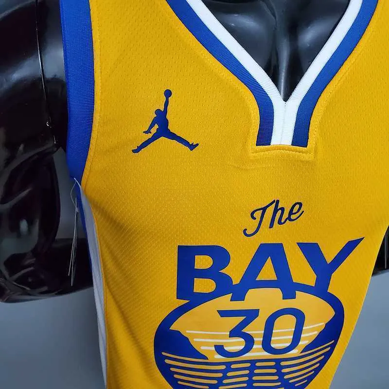 New CURRY#30 Golden State Warriors yellow 4