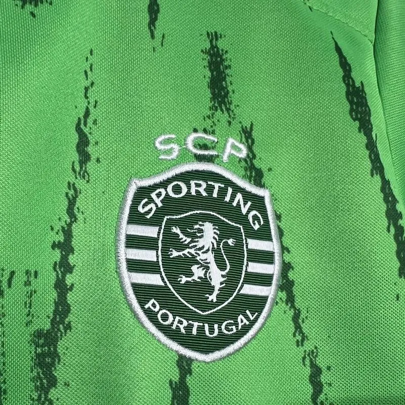 24-25 Sporting Lisbon Third Kid Kits Youth Apparels Football AAAAJersey Yupoo 6