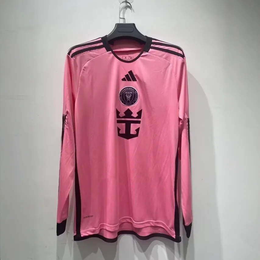 24-25 Inter Miami Home Kit Long Sleeve Shirt Jersey Supplier Yupoo 2
