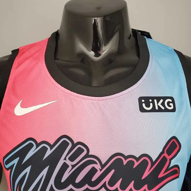 New Miami Heat IGUODALA#28 City Edition Pink Blue Gradient Color1684436191000 4