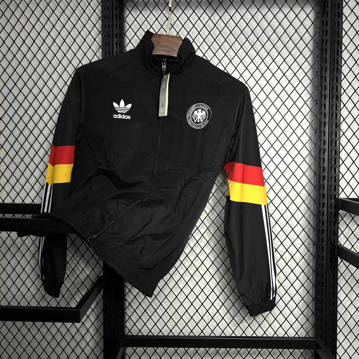 2024 Germany Originals Track Black Windbreaker Jacket AAAAJersey Supplier Yupoo 2