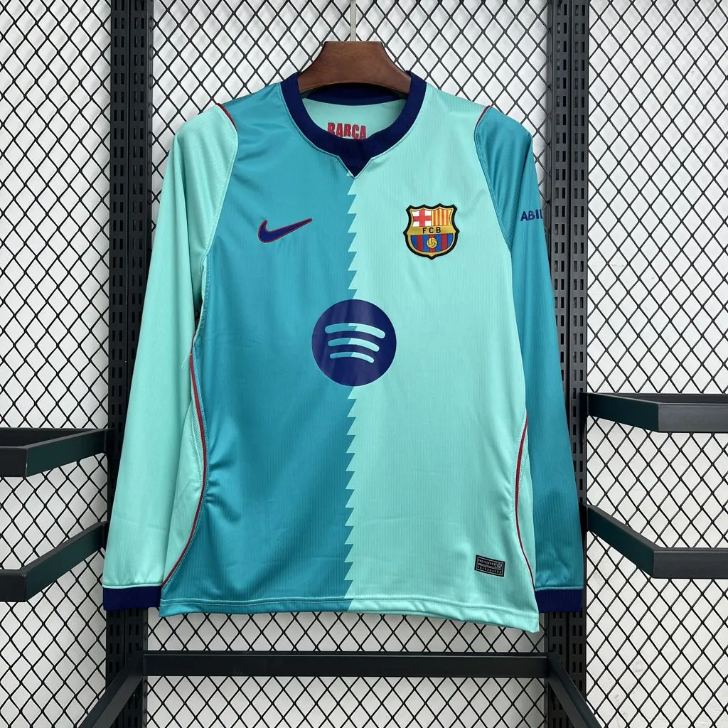 26-27 Barcelona Mens Third Kit Football Long Sleeve T-Shirt AAAAJersey Supply Yupoo 9 1
