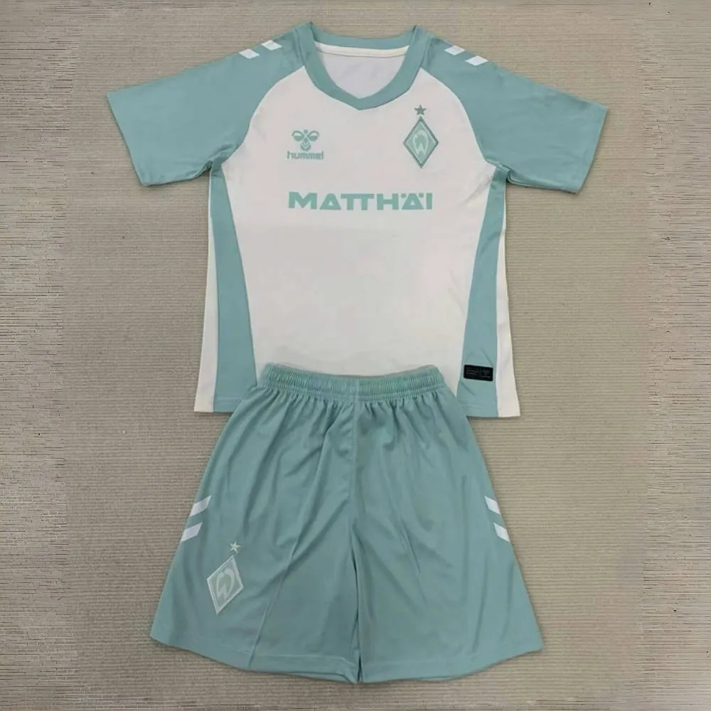 24-25 Werder Bremen Away Kid Kits Youth Apparels Soccer AAAAJersey Yupoo 2