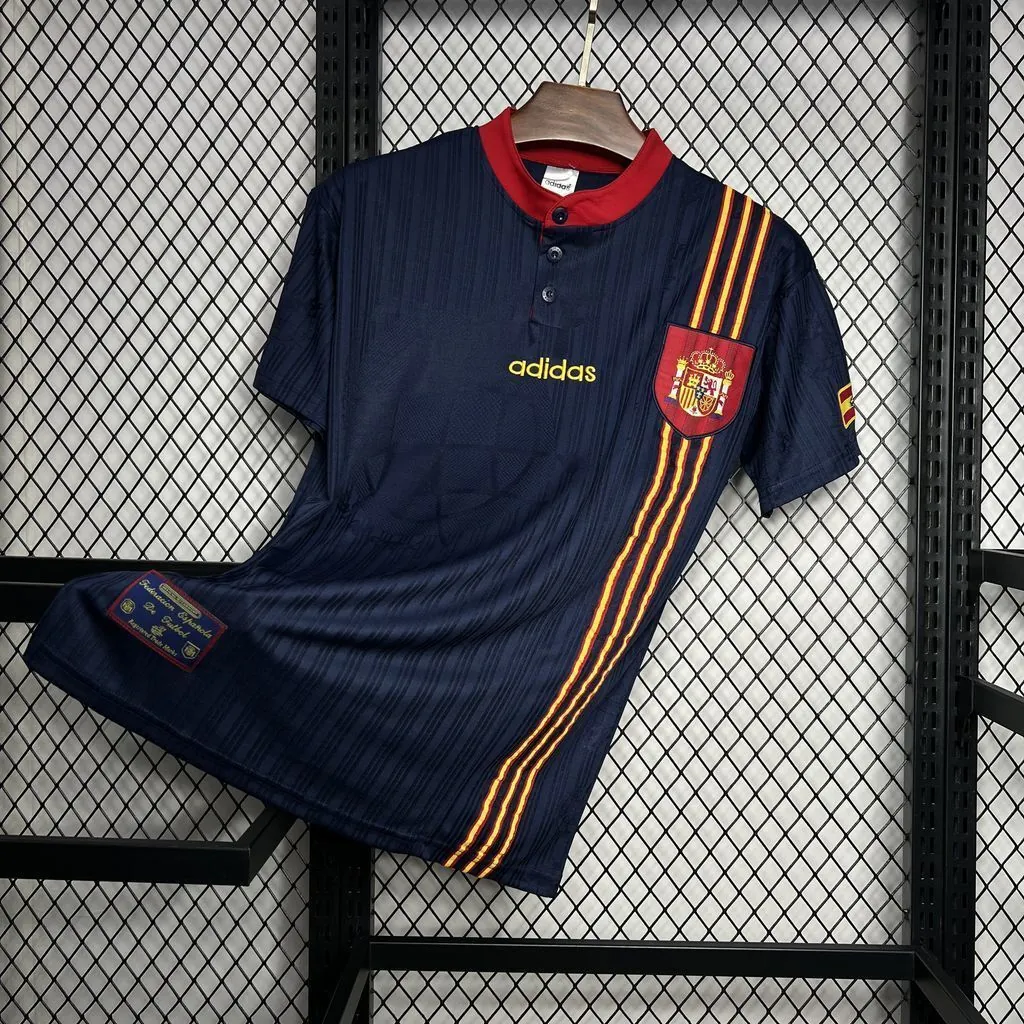 1996 Spain Away Retro Kit Vintage Shirt Sport AAAAJersey Yupoo 2