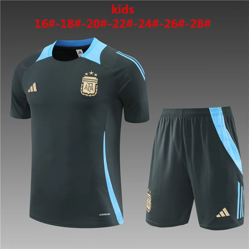 2024 Argentina Kids Training Soccer Jerseys Football Shirts 1