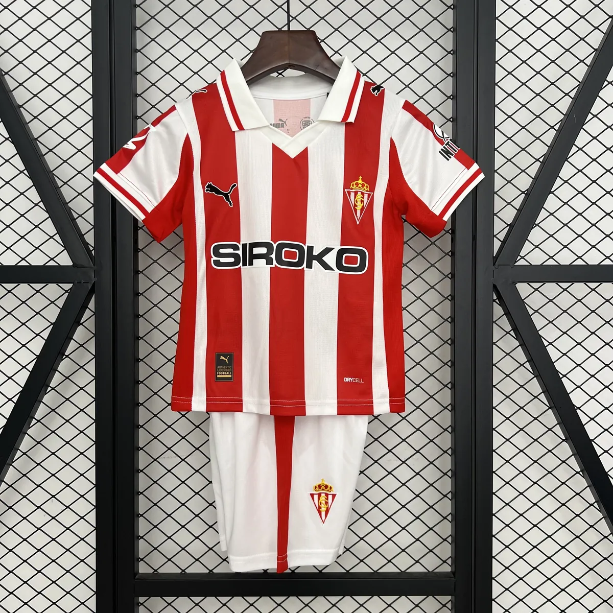 25-26 Sporting Gijon Home Kids Kit Soccer Youth Sports Suits AAAAJersey Supply Yupoo 6