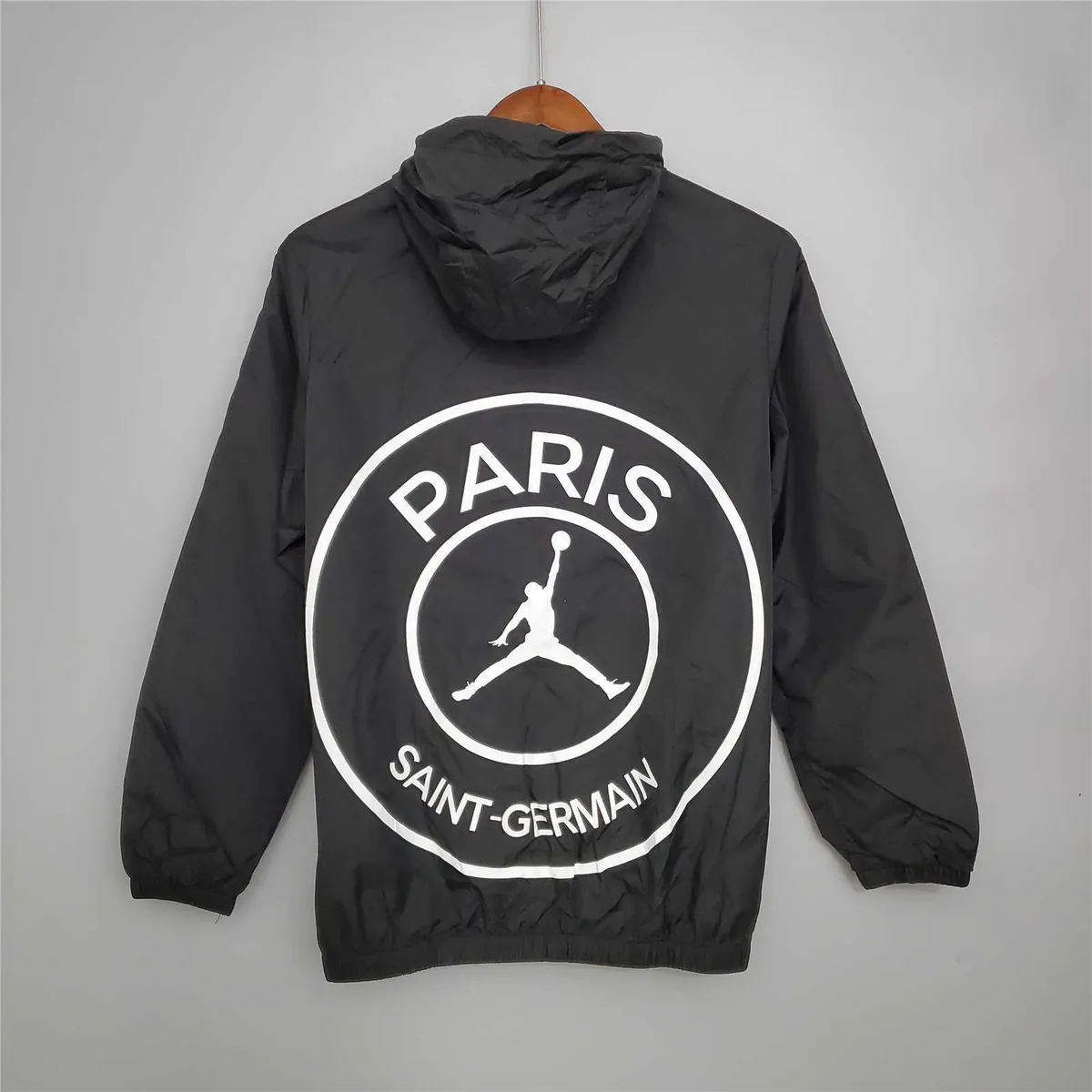 20-21 PSG Black Windbreaker 4