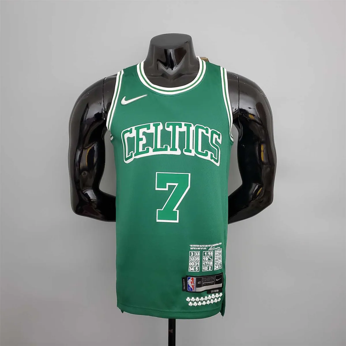 2022 season Brown#7 Celtics City Edition Green 8