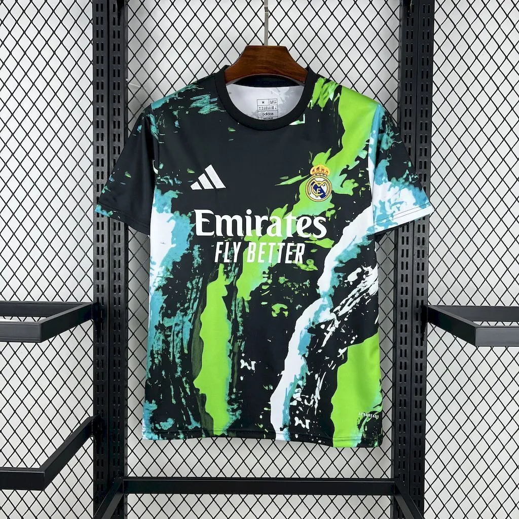 25-26 Real Madrid Green Special Edition T-Shirt Football Apparels Soccer AAAAJersey Yupoo 5