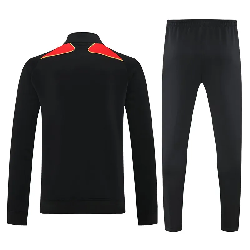 25-26 Germany Black Football Tracksuit Long Jacket Suits 1