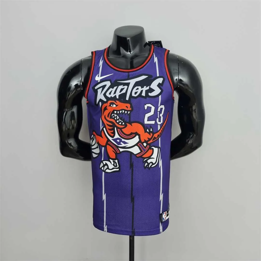Toronto Raptors VANVLEET#23 Purple NBA Jersey 8