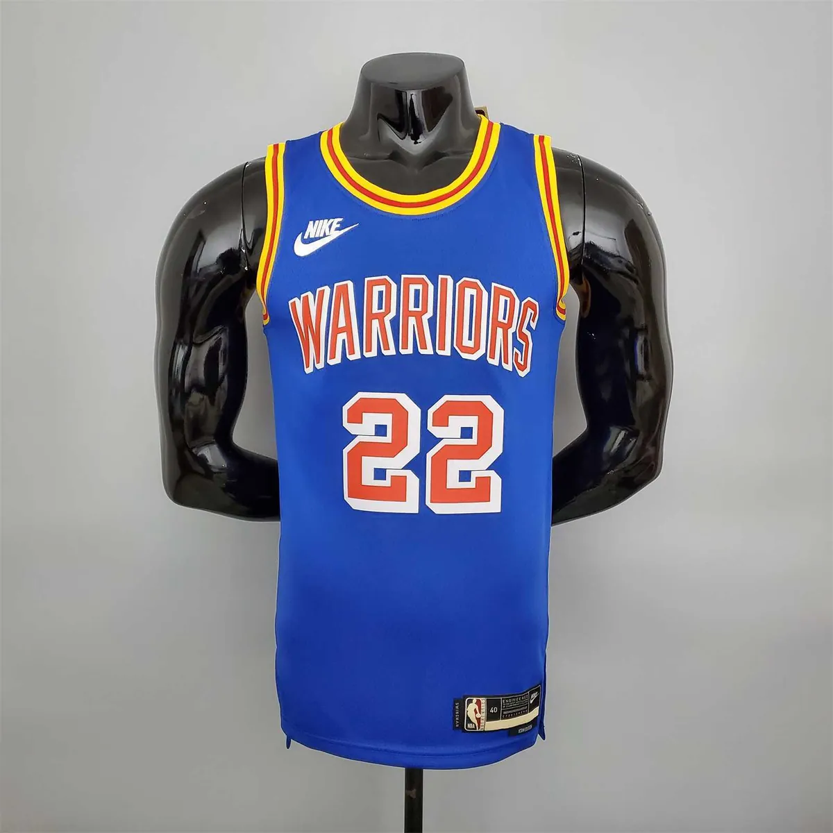 75th Anniversary Wiggins #22 Warriors Retro Blue 8